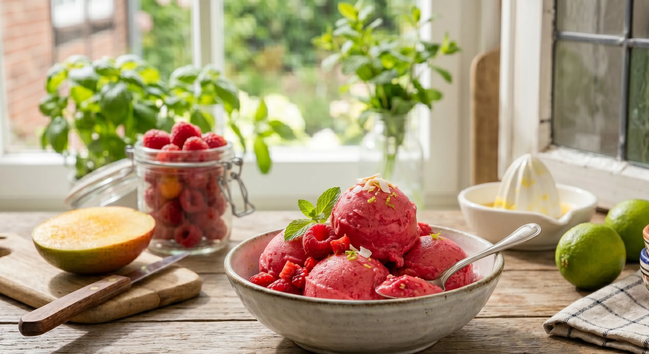 Cremiges Himbeer-Traum-Eis