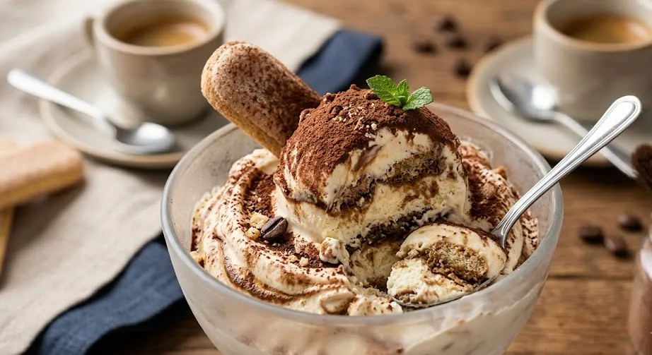 Klassisches Tiramisu-Eis